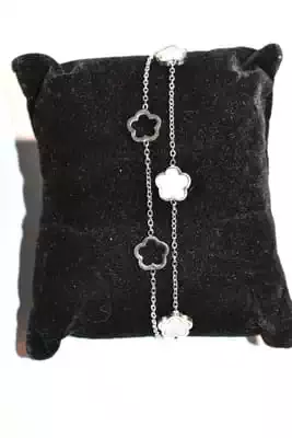 Bracelet Fleur Argent